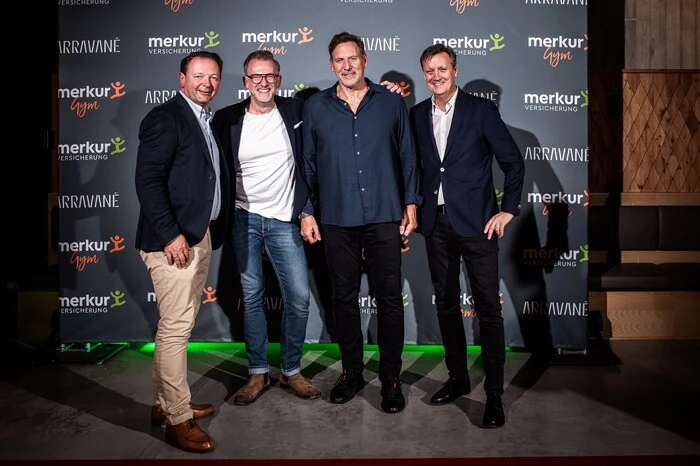 ... hier mit Christian Kladiva, Ingo Hofmann und Helmut Schoba von der Merkur Versicherung ...