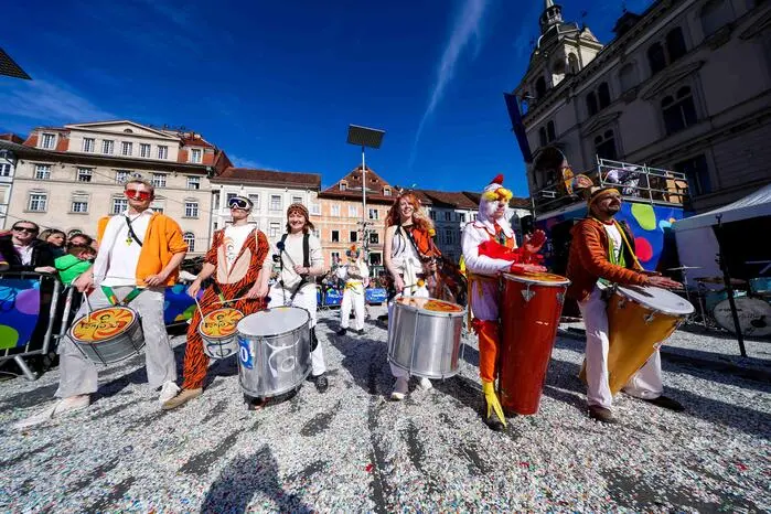 Vento Sul-Afro-Brasilianische Perkussion sicherte sich den ersten Platz bei den Gruppen zu Fuß 