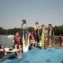 Beim Wakeboard-Camp am Planksee in St. Veit in der Südsteiermark geht es sportlich zu
