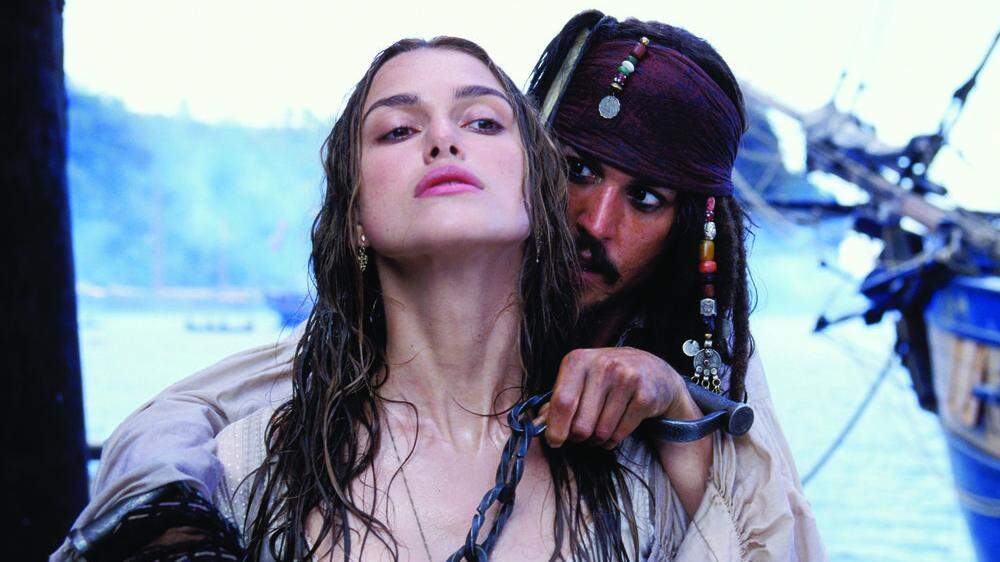 Keira Knighley in &quot;Fluch der Karibik&quot; mit Johnny Depp 