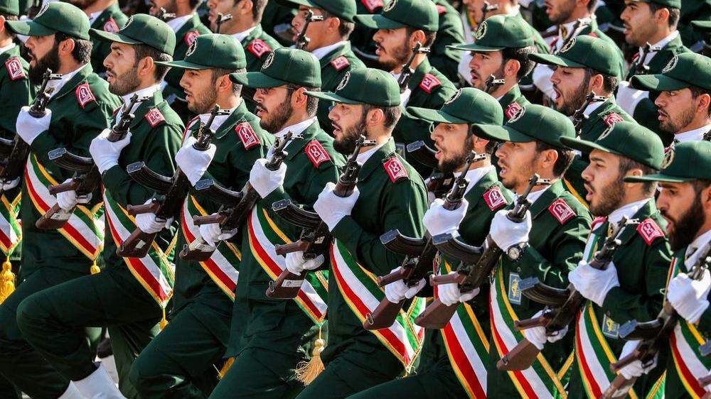Die iranischen Revolutionsgarden bei einer Militärparade im September 2018 in Teheran.