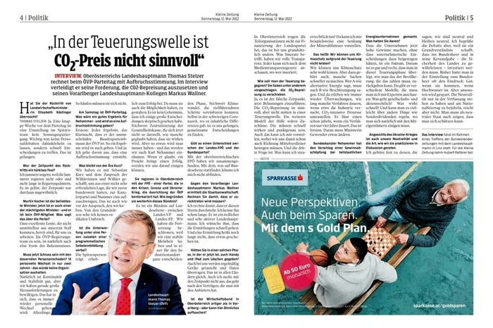 Premiumplatzierung "Politik"