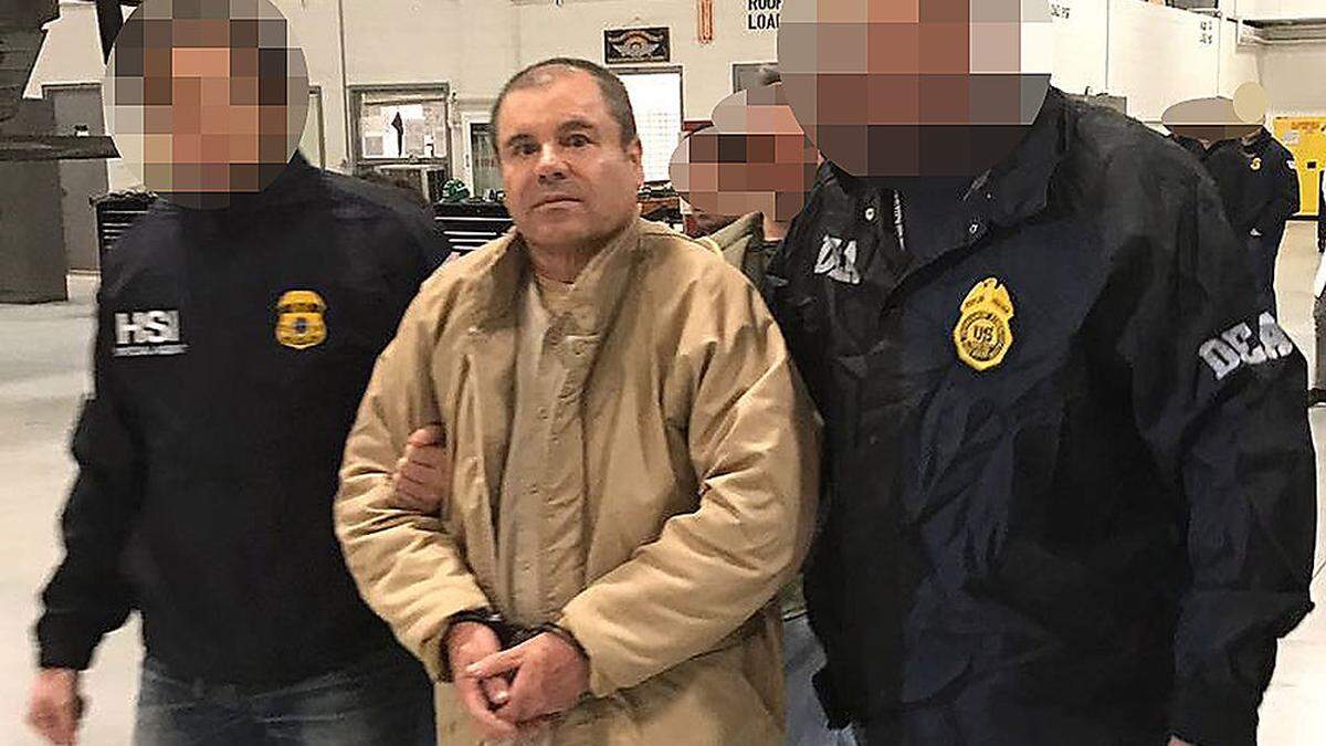 Joaquin &quot;El Chapo&quot; Guzman bei seiner Auslieferung in die USA