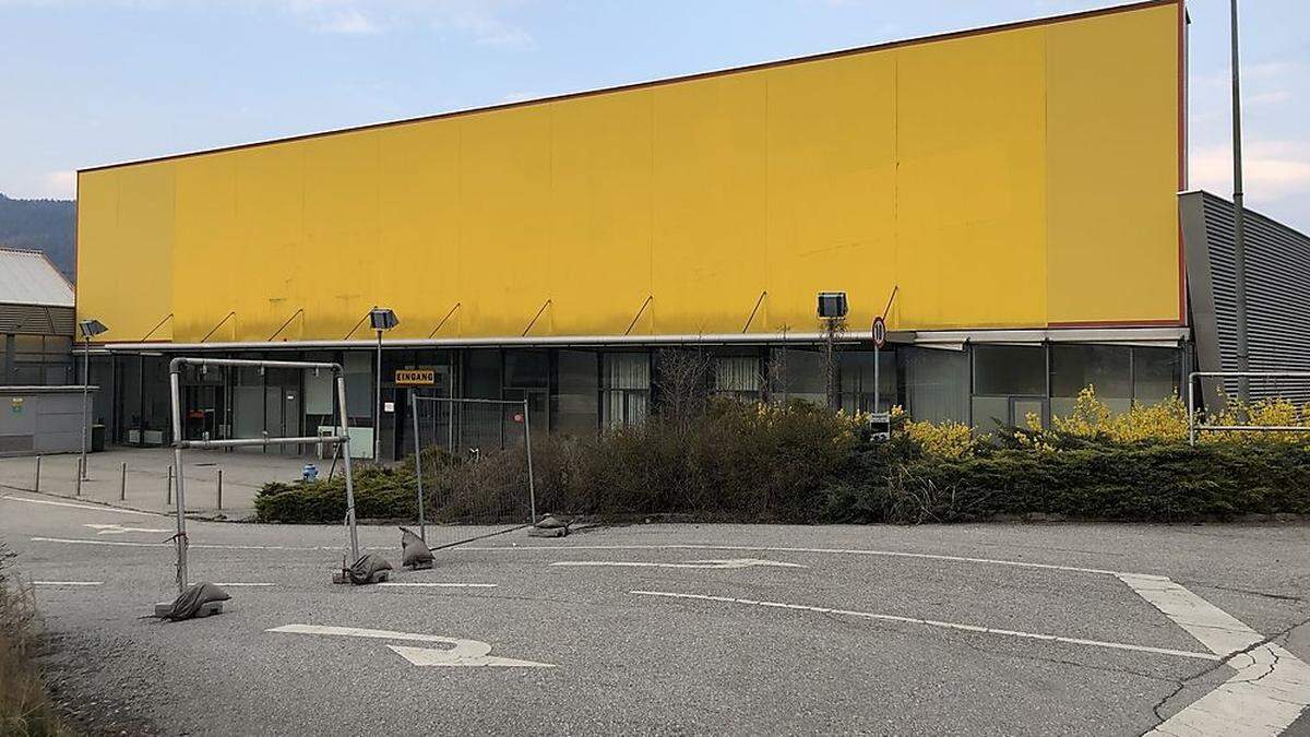 Die ehemalige Baumax-Halle in Leoben 