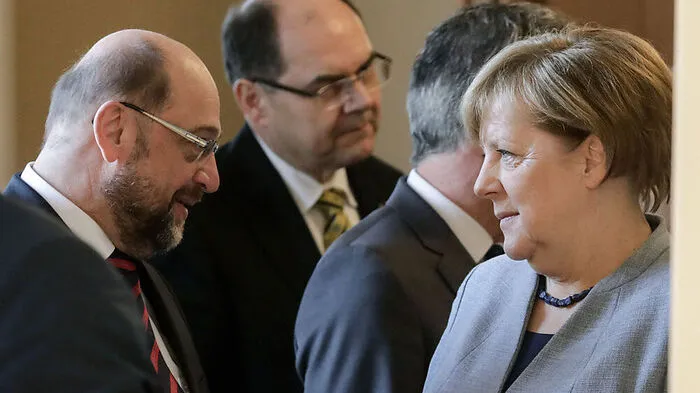 Wird das noch was? Angela Merkel und Martin Schulz