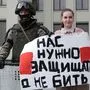 Proteste in Weißrussland: "Wir wollen beschützt und nicht geschlagen werden"
