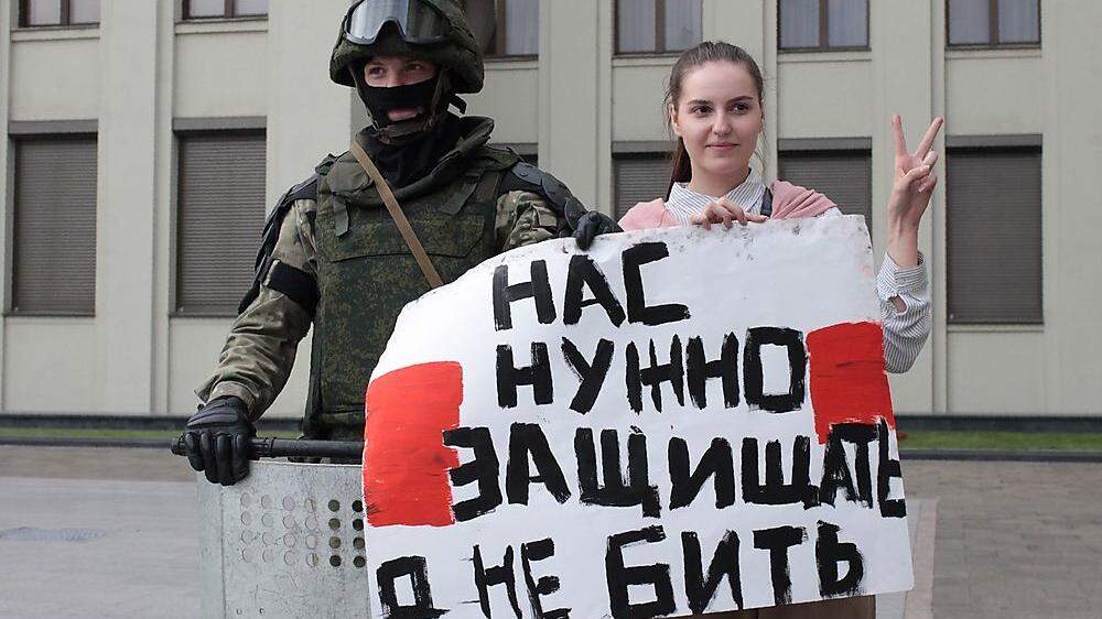 Proteste in Weißrussland: &quot;Wir wollen beschützt und nicht geschlagen werden&quot;