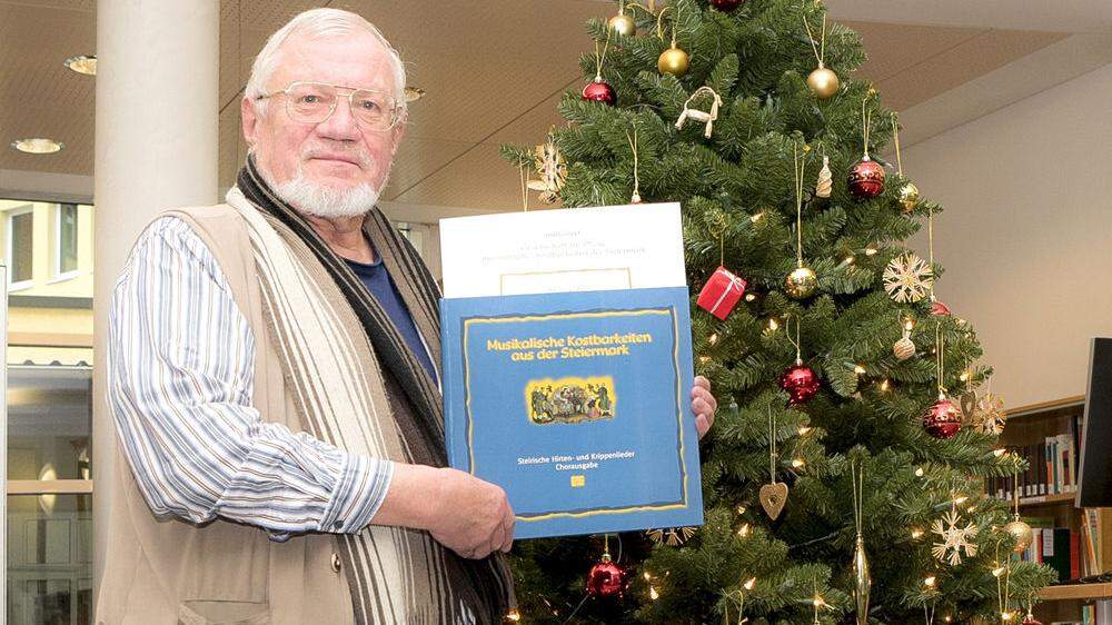 Ein Schmuckstück aus der jahrzehntelangen Musikkarriere von Sepp Spanner ist das von ihm herausgegebene Chorbuch „Musikalische Kostbarkeiten der Steiermark“