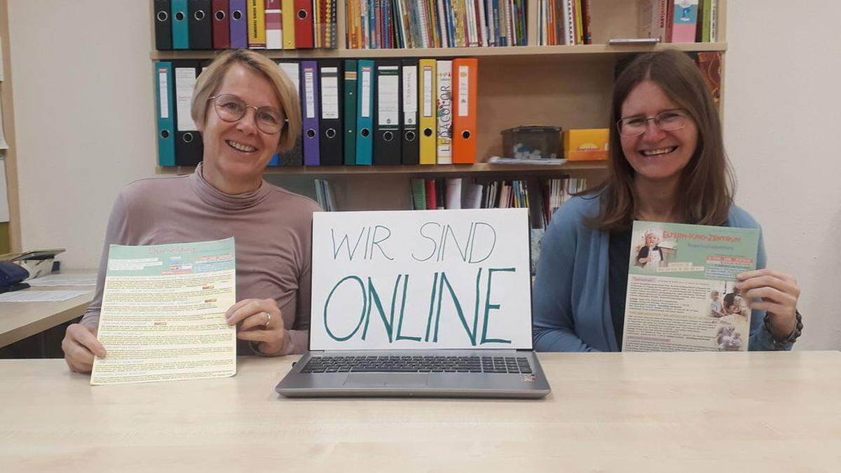 Bettina Öttl (Leiterin des Eltern-Kind-Zentrums der Region Bad Radkersburg) und Claudia Haiden (Mitarbeiterin im Team der Elternbildung für das Ekiz)