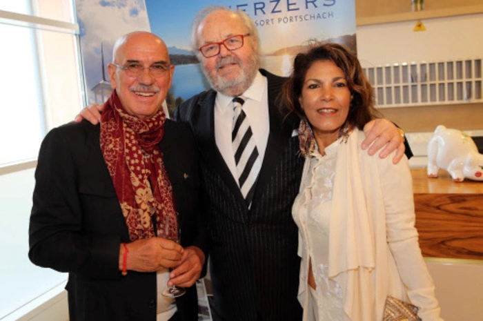 Otto Retzer mit seiner Shirley und Werner Frömmel
