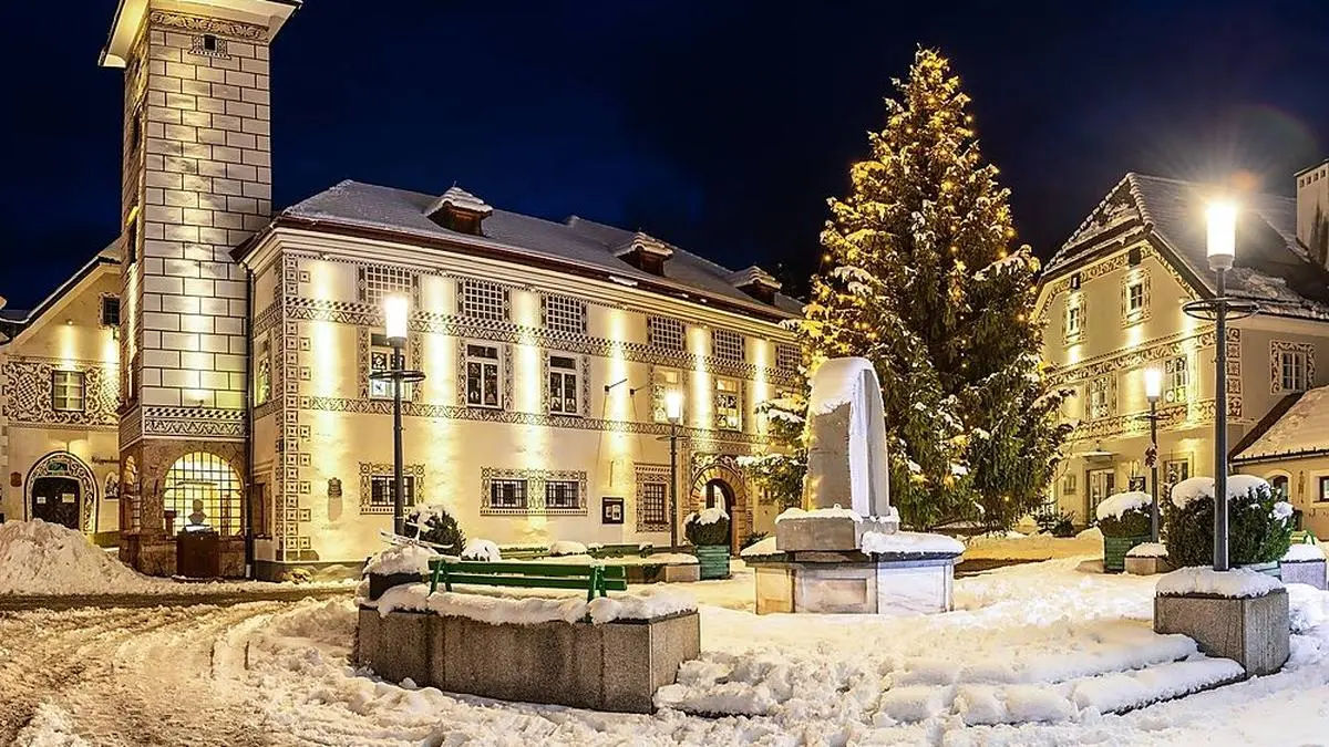 Eisenerz präsentiert sich winterlich in der Adventzeit