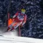 Switzerland's Niels Hintermann skis during a men's World Cup downhill training run Tuesday, Nov. 28, 2023, in Beaver Creek, Colo. (AP Photo/Robert F. Bukaty)