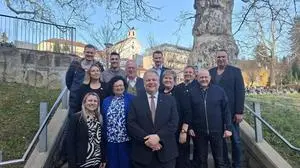 Das Team der Bad Gleichenberger ÖVP rund um Bürgermeister Michael Karl: Die Freude überwiegt