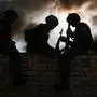Anwärter der russischen Nationalgarde nehmen in Iskitim bei Nowosibirsk an den Qualifikationsprüfungen für das bordeauxrote Barett teil 