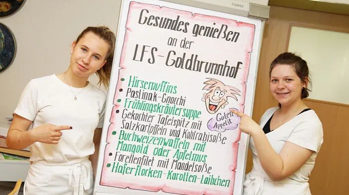 Ein gesunder Wochenspeiseplan wurde erstellt und von den Schülern der ersten Klasse erkocht.
