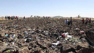 Nur wenige Minuten nach dem Abflug aus Addis Abeba zerschellte die Maschine der Ethiopian Airlines. Niemand konnte mehr gerettet werden 