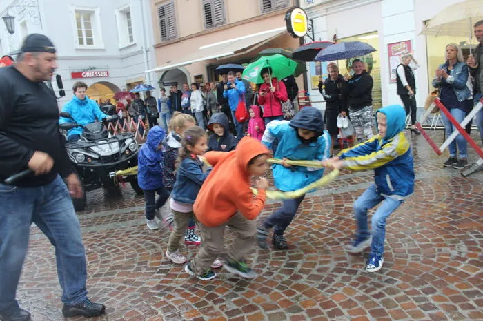 Auch die Kinder durften einen Quad ziehen.