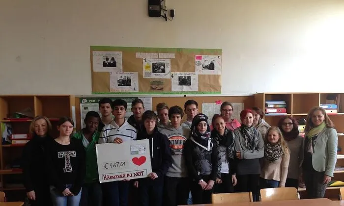 Die Schülerinnen und Schüler der Polytechnischen Schule 