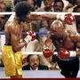 Hagler (rechts) 1985 gegen Hearns in "The War"