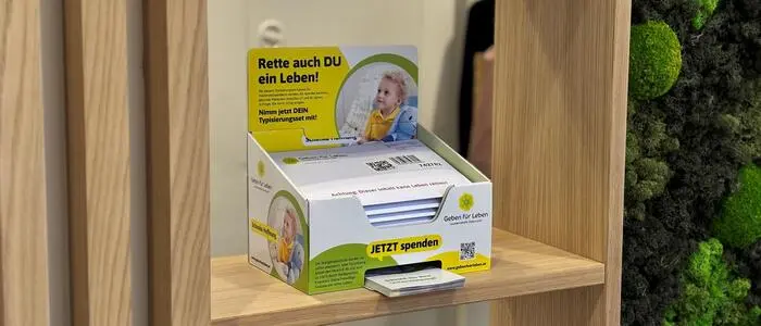 Die Lebensretterbox ist im Empfangsbereich im Leobener Regionalbüro der Kleinen Zeitung zu finden