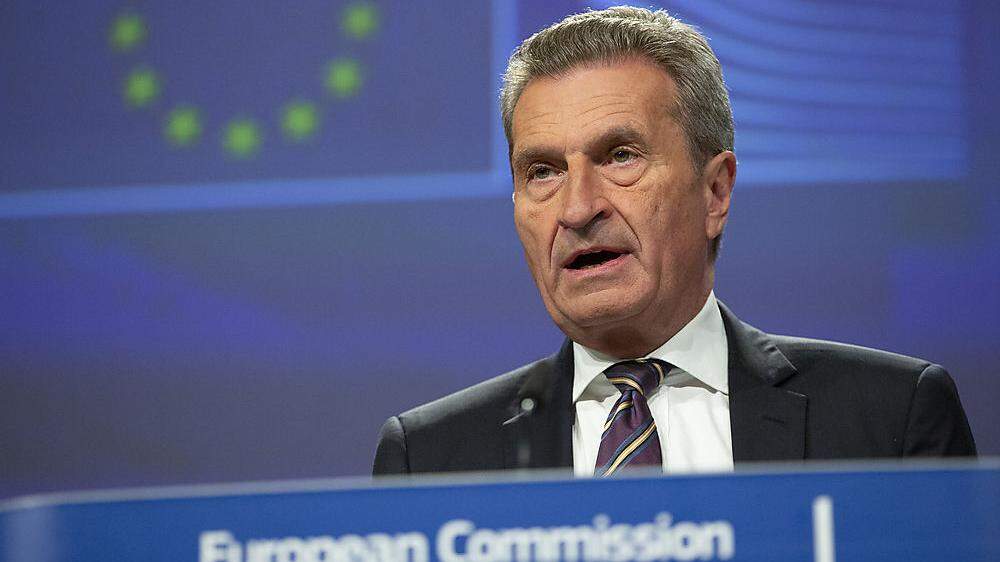 Übergibt schon bald an Johannes Hahn: Budgetkommissar Günther Oettinger