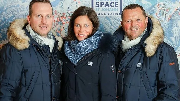 Arthur Moser mit Christina König und  Wolfgang Hettegger 