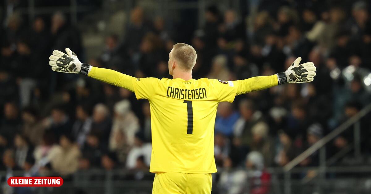 Sturm – Salzburg: Beim SK Sturm gibt der „verrückte“ Torwart Oliver Christensen den Ton an