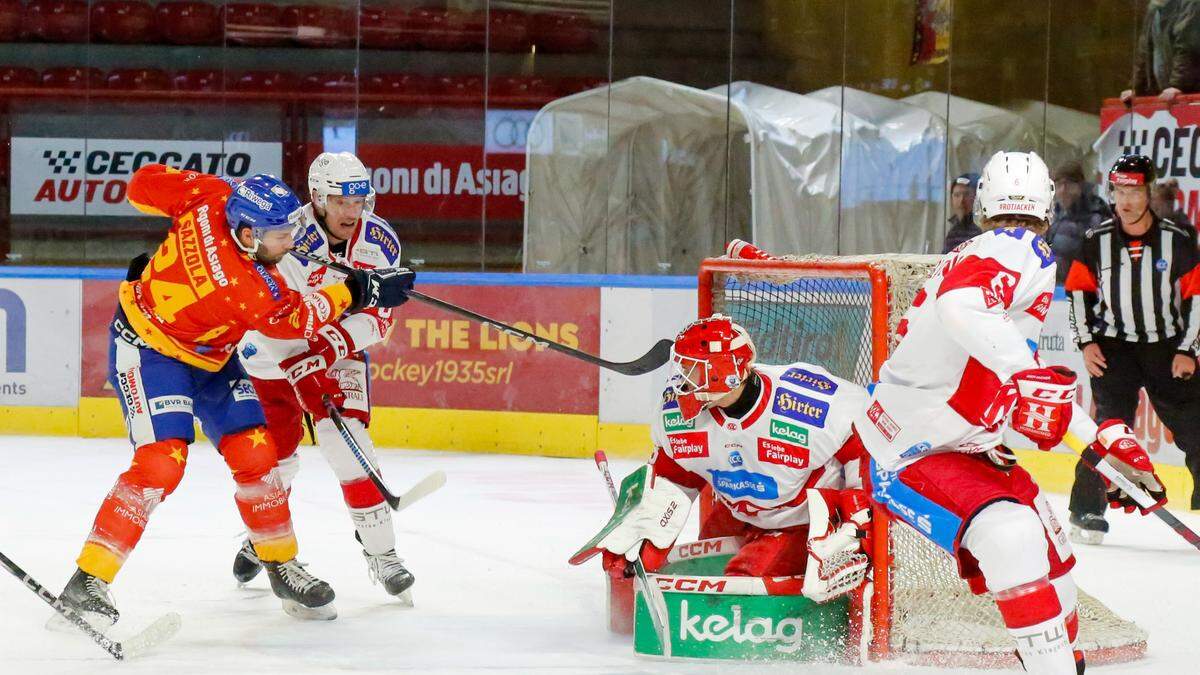 Asiago-Verteidier Randal Gazzola bezwang Florian Vorauer