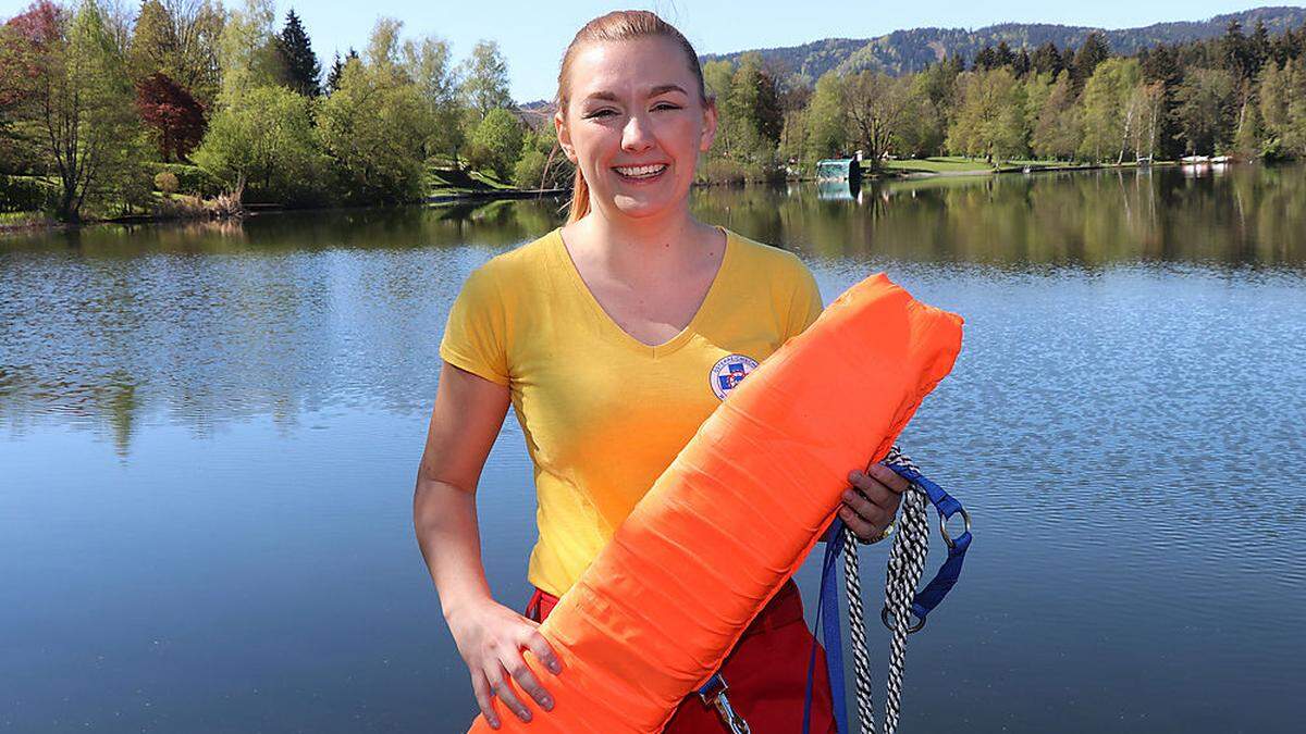 Olivia Pirker lernte am Maltschacher See das Schwimmen