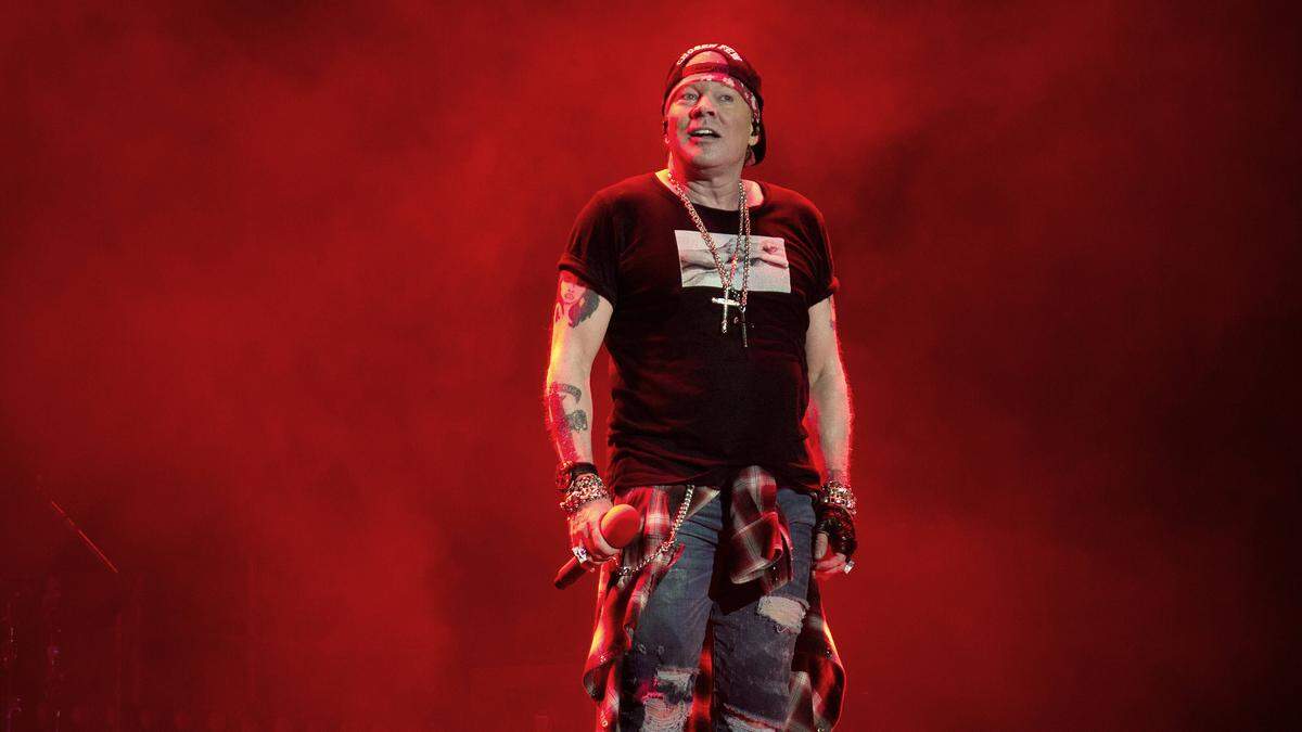 Axl Rose 2019 beim Konzert in Tijuana, Mexiko. 