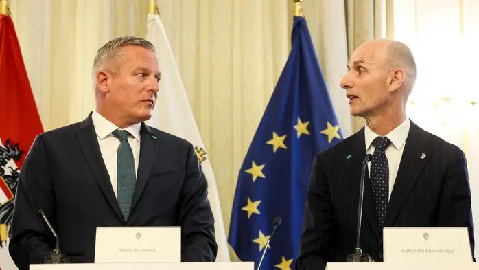 Landeshauptmann Kunasek (FPÖ) und Finanzlandesrat Ehrenhöfer (ÖVP) müssen beim Sparkurs Disziplin zeigen
