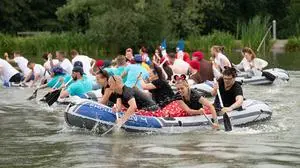 Action bei der Kumberg-Regatta in der WellWelt