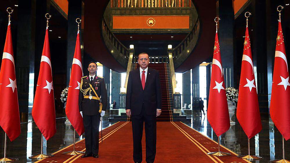 Erdogan in seinem neuen Palast