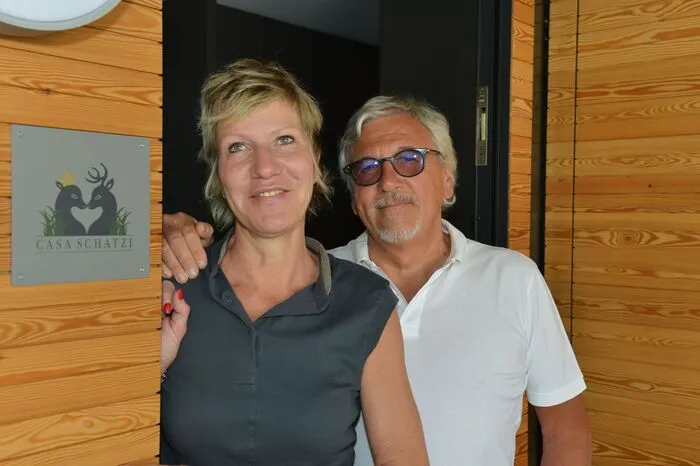 Die Hauseigner Brigitte und Silvano Zamo.