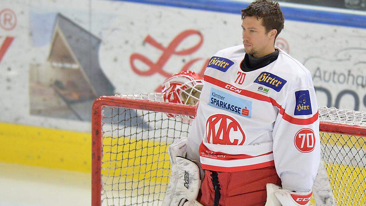 Tomas duba wird heute in Linz im Tor des KAC stehen