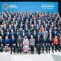 Das Gruppenfoto des Frühjahrstreffens von IWF und Weltbank in Washington