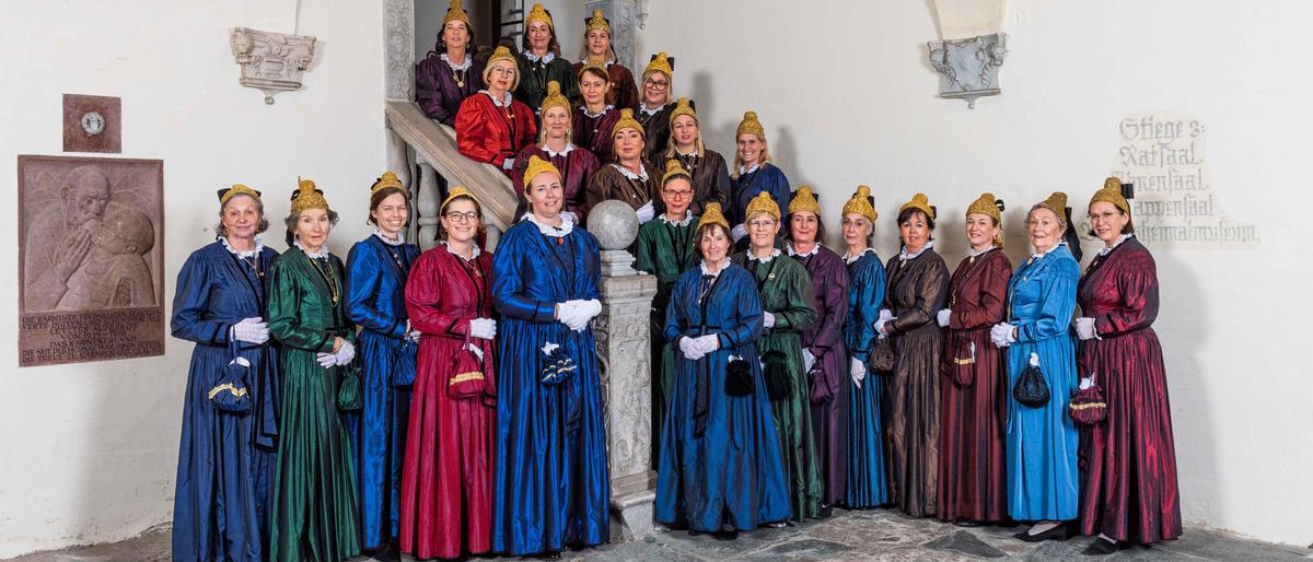 Die Goldhaubenfrauen Spittal sind mit 110 Jahren die älteste Gruppe im Kärntner Landesverband