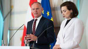 Innenminister Gerhard Karner (ÖVP) und Justizministerin Alma Zadić