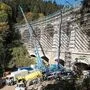 Das Gampergrabenviadukt. Jeder Brüstungsstein wurde vermessen, demontiert, saniert und wieder montiert	