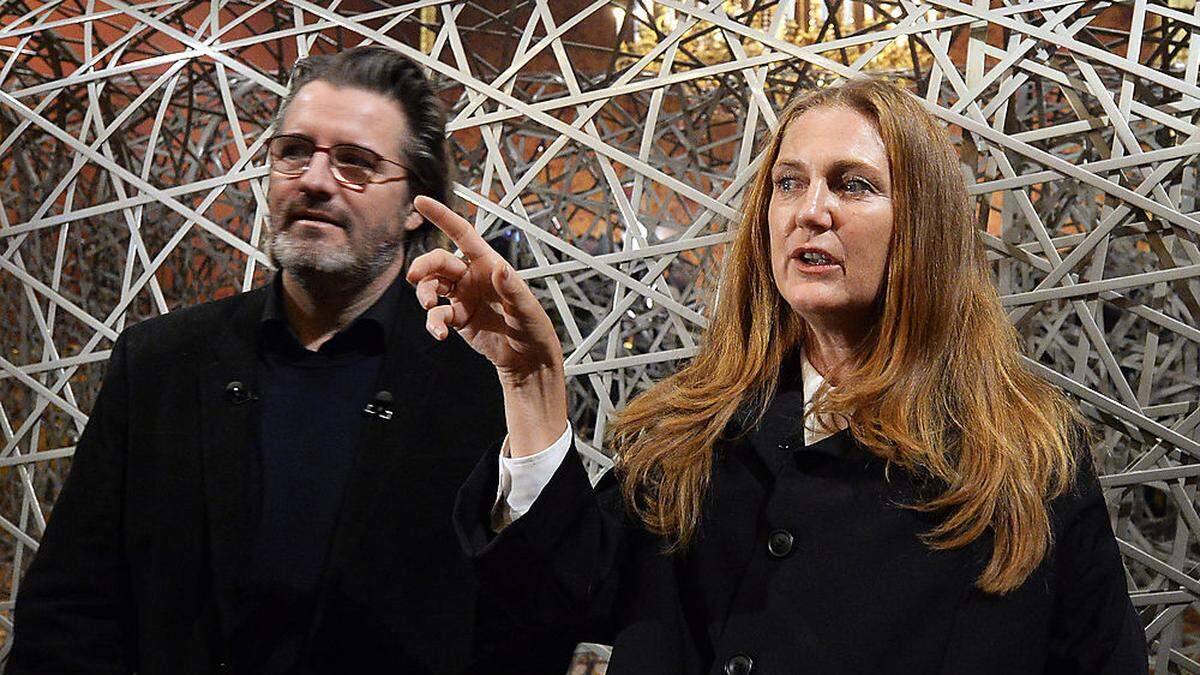 Francesca habsburg, hier mit dem isländischen Künstler Olafur Eliasson 