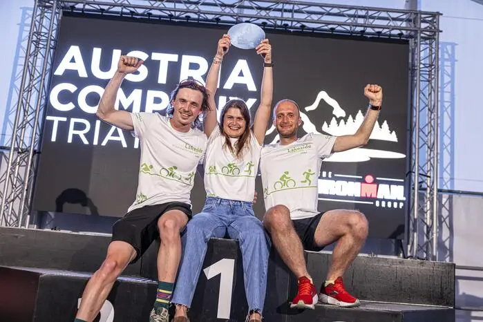 Siegerehrung IronMan Company Triathlon Klagenfurt Juni 2025