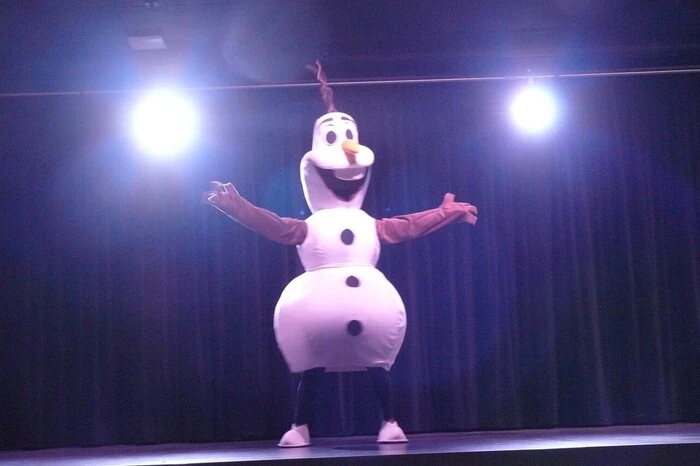 Der Schneemann Olaf und seine Eiskönigin schauten vorbei.