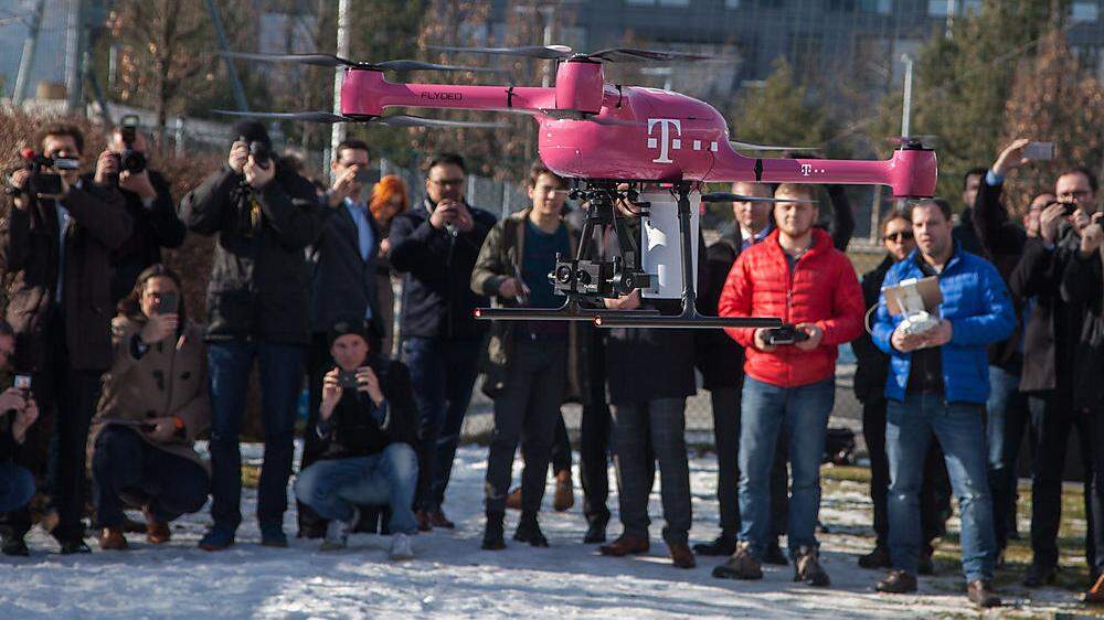 T-Mobile-Drohne im 5G-Netz