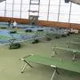Die Tennishalle beim Klinikum Klagenfurt wurde im März 2020 vorsorglich zum Corona-Notquartier