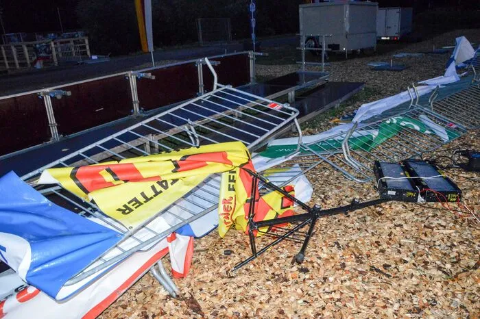 Die Feuerwehr Spittal hatte noch in der Morgendämmerung begonnen, den Bewerbsplatz wieder herzurichten.