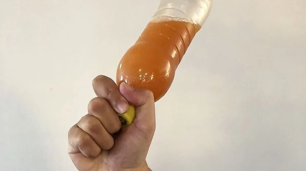 Eine solche Flasche wurde zur Tatwaffe