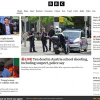 Die englische BBC berichtete umfangreich aus der steirischen Landeshauptstadt.