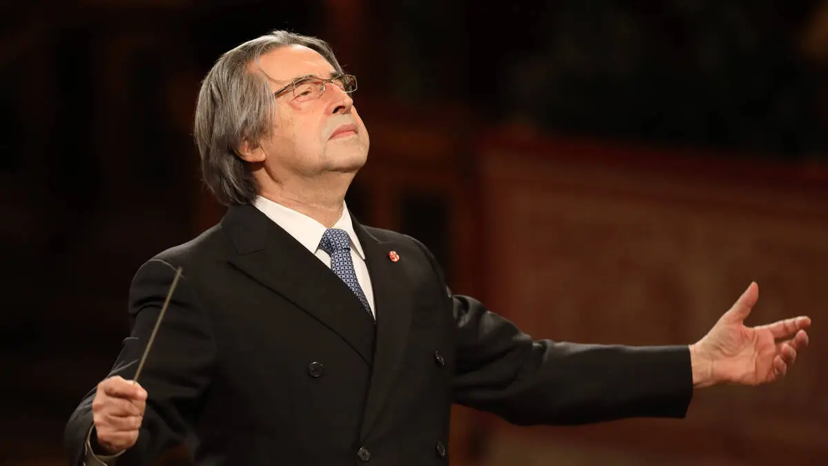 Riccardo Muti, hier auf einer Archivaufnahme vom Wiener Neujahrskonzert 2021