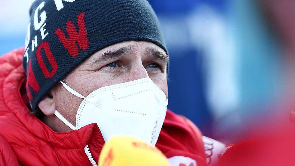Tut sich schwer, Wort zu finden: Slalom-Trainer Marko Pfeifer.