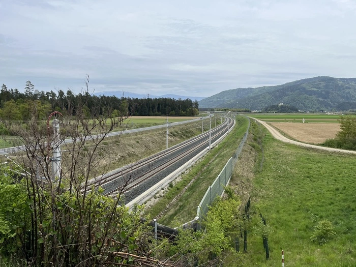 Gar nicht als Lärmschutz gedacht: Die Pflanzen im Bereich der Bahntrasse dienen laut ÖBB den Wildtieren als Leitstruktur